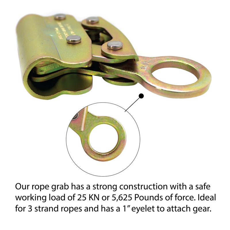 Fusion Climb Dual Rope Grab, Alloy Steel, Safety Protection for Heavy Industry, Roofing, Construction, Fall Protection, Lifeline, Safety Harness, Rope, 25kN - Image 5